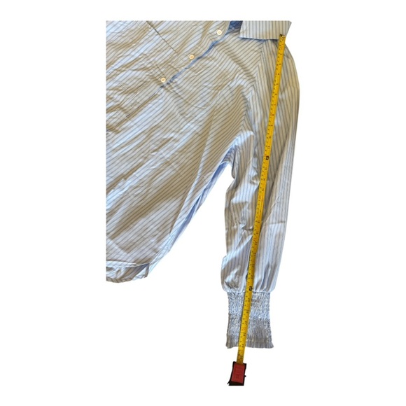 Striped Button-Up Blouse - Picture 11 of 11